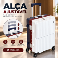[LEVE 2 PAGUE 1] Mala de Viagem SkyZoom em ABS com Rodinhas 360° Alça Ajustável e Fechamento com Senha