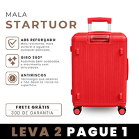 [LEVE 2 PAGUE 1] Mala de Viagem StarTuor em ABS com Rodinhas 360° Alça Ajustável e Fechamento com Senha
