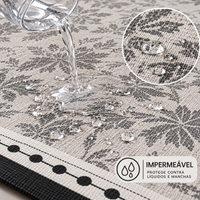 [LEVE 2 PAGUE 1] Tapete Estampado Mirela em Algodão e Nylon (Leveza, Beleza e Conforto!)
